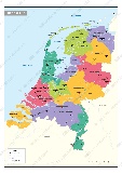 Schoolkaart Nederland 462 | Kaarten en Atlassen.nl